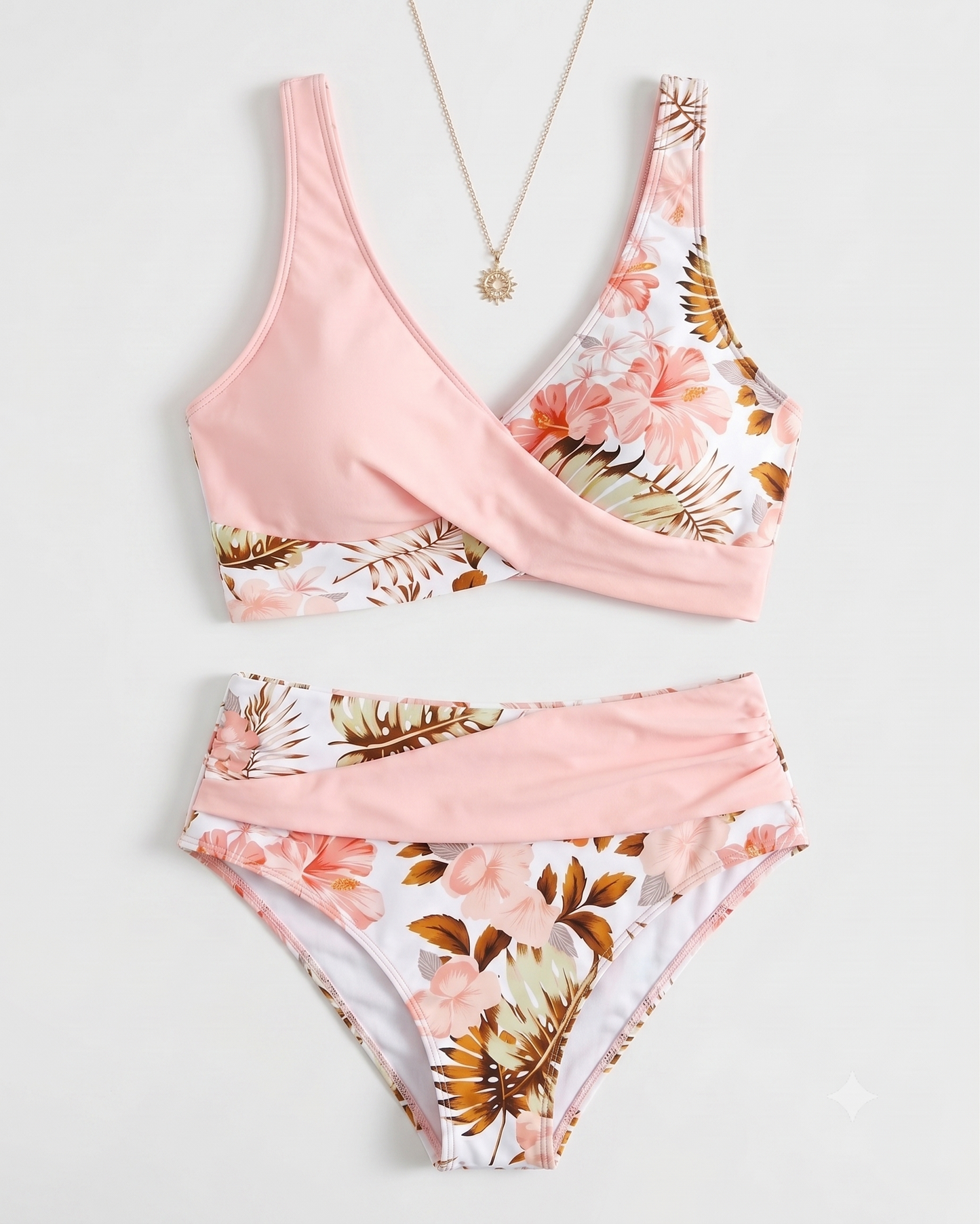 Vionette | Tropical Print Two Piece Swimwear