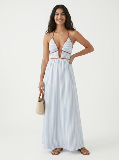 Jessamine | Breezy Striped Holiday Dress