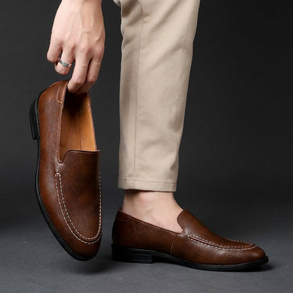 Corbyn | Premium Moc Toe Slip On Shoes