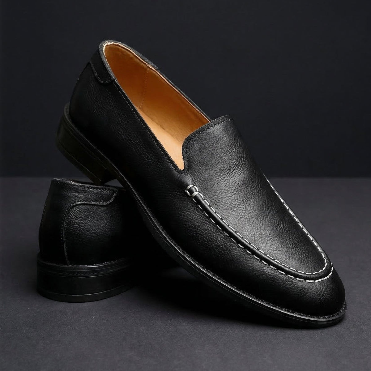 Corbyn | Premium Moc Toe Slip On Shoes