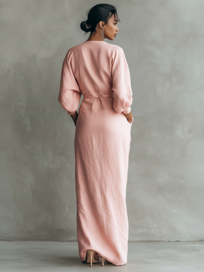 Aurelia | Draped Wrap Evening Dress