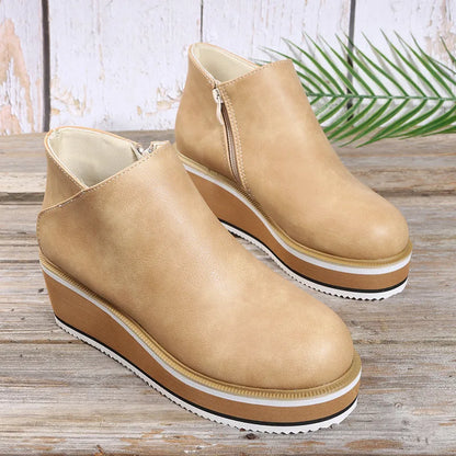 Celandria | Lightweight Wedge Comfort Boots