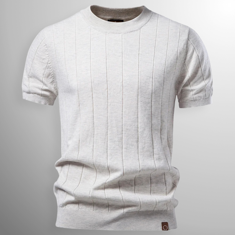 Tavric | Ribbed Knit Casual T Shirt