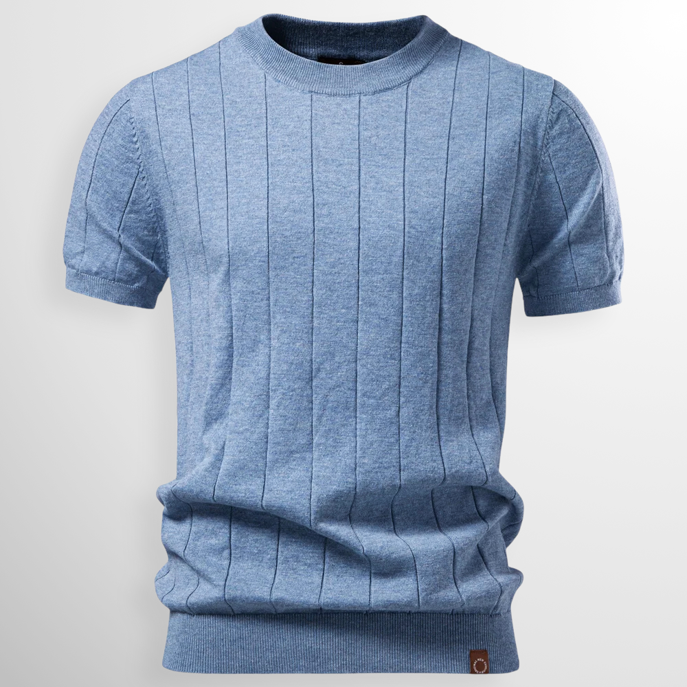 Tavric | Ribbed Knit Casual T Shirt