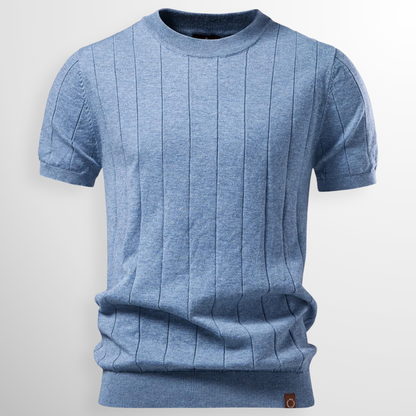 Tavric | Ribbed Knit Casual T Shirt