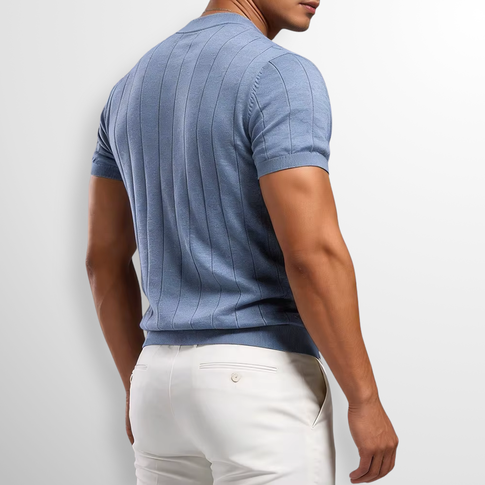 Tavric | Ribbed Knit Casual T Shirt