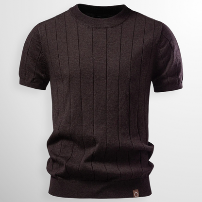 Tavric | Ribbed Knit Casual T Shirt