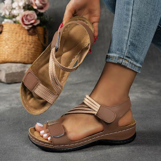 Briella | Cross Strap Comfort Sandals