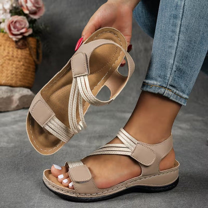 Briella | Cross Strap Comfort Sandals