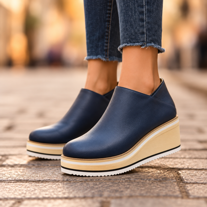 Bianca | Platform Wedge Ankle Boots