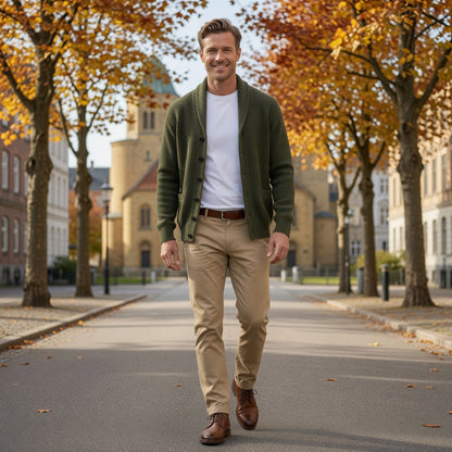 Ambrose | Shawl Collar Button Knit Cardigan