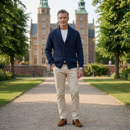 Ambrose | Shawl Collar Button Knit Cardigan