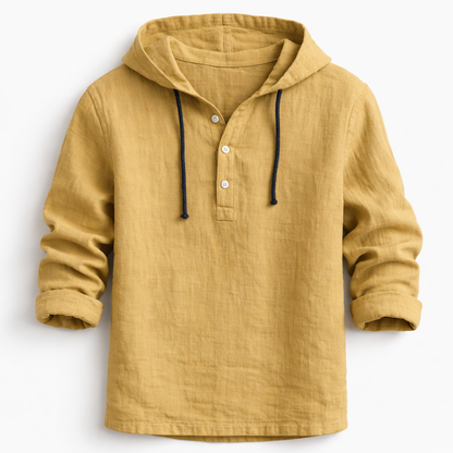 Corven | Hooded Button Casual Shirt