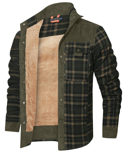 Lowen | Vintage Plaid Stand Collar Jacket