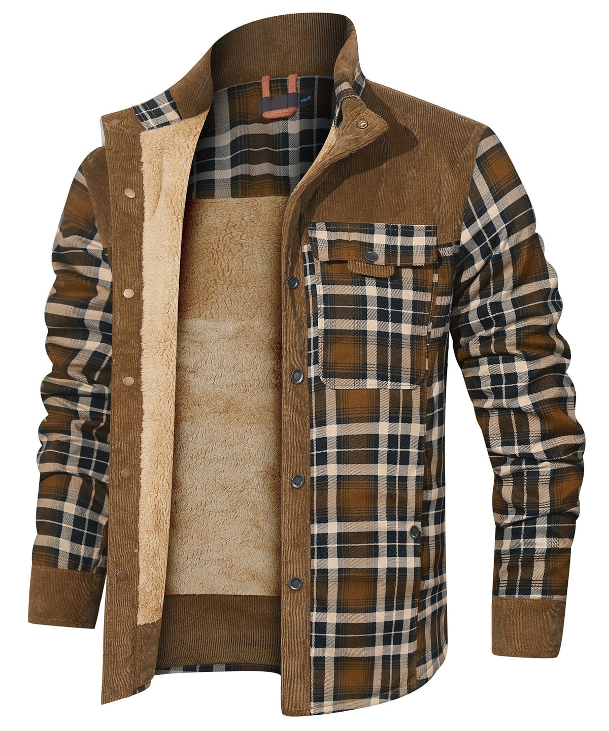 Lowen | Vintage Plaid Stand Collar Jacket