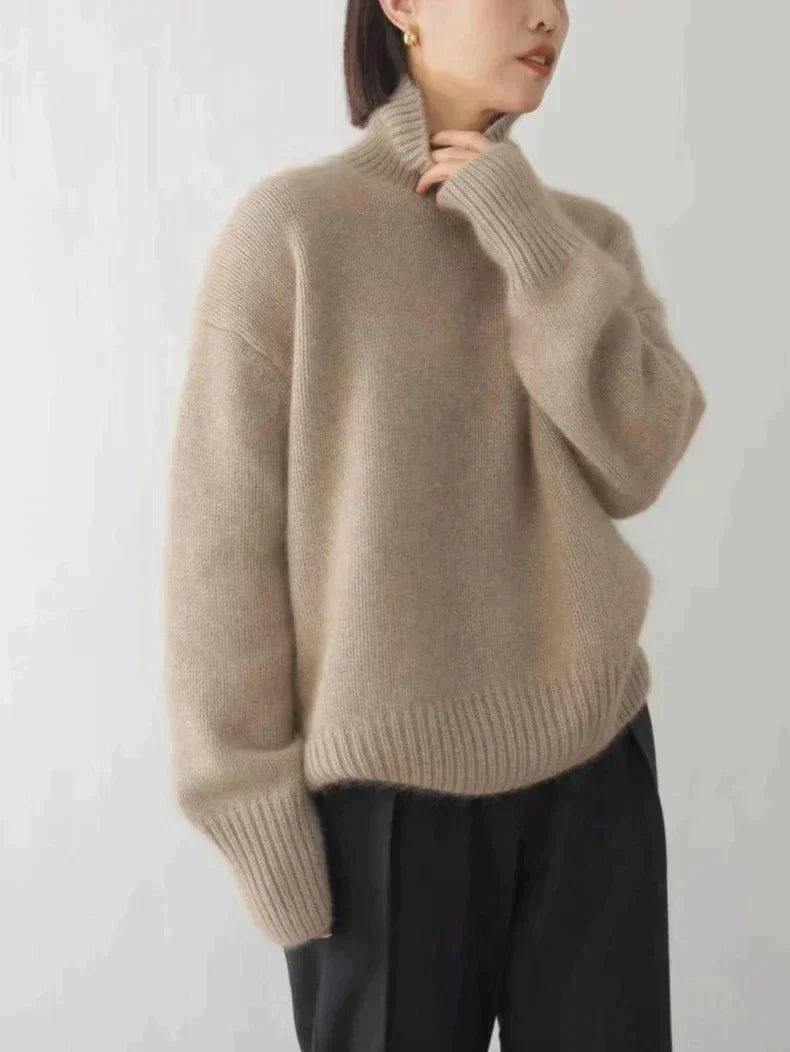 Brivelle | Relaxed Ribbed Turtleneck Sweater