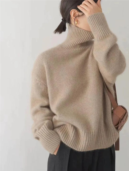 Brivelle | Relaxed Ribbed Turtleneck Sweater