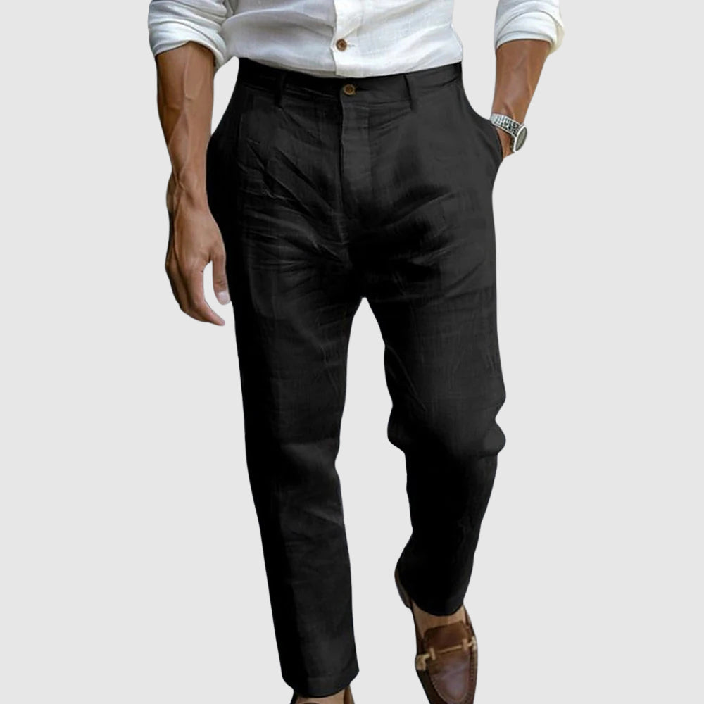 Crosby | Tailored Linen Blend Trousers