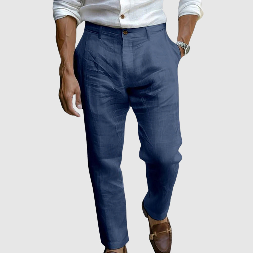 Crosby | Tailored Linen Blend Trousers