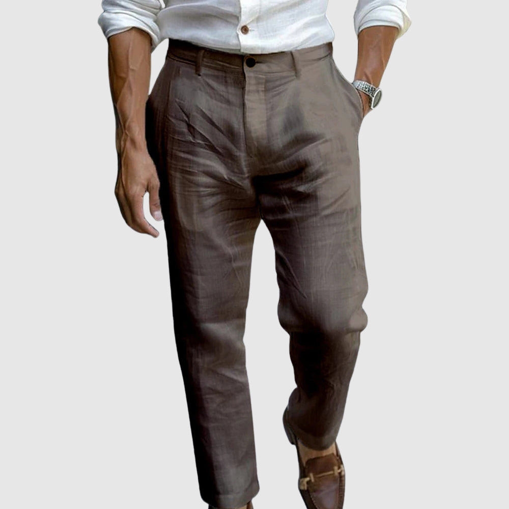 Crosby | Tailored Linen Blend Trousers