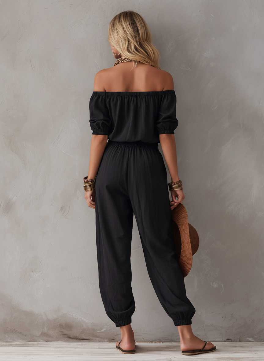 Melisande | Casual Cinched Waist Jumpsuit