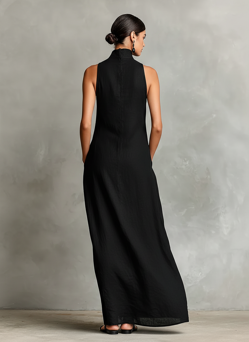 Darielle | Refined Sleeveless Flowing Maxi Dress