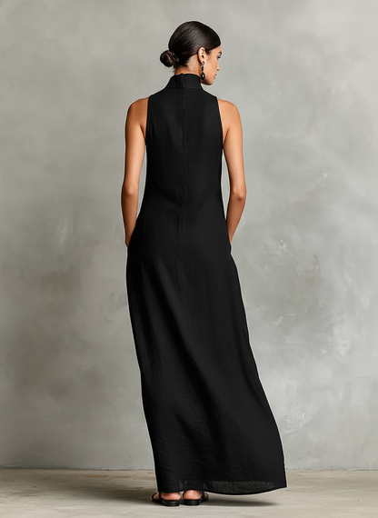 Darielle | Refined Sleeveless Flowing Maxi Dress