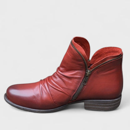 Davinia | Classic Low Heel Zip Boots