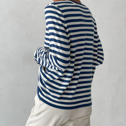Orlaith | Casual Striped Long Sleeve Sweater