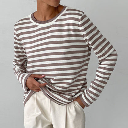 Orlaith | Casual Striped Long Sleeve Sweater