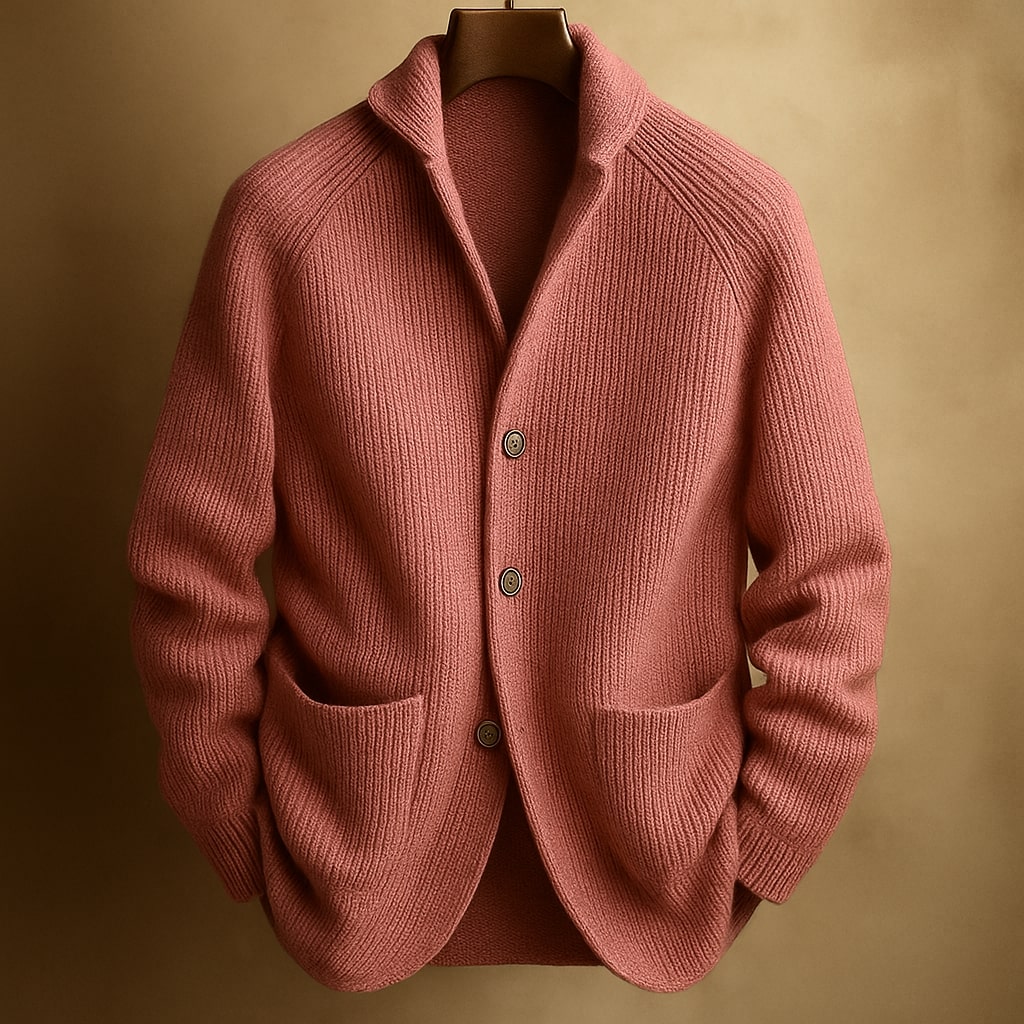 Gavrel | Textured Button Front Knit Blazer