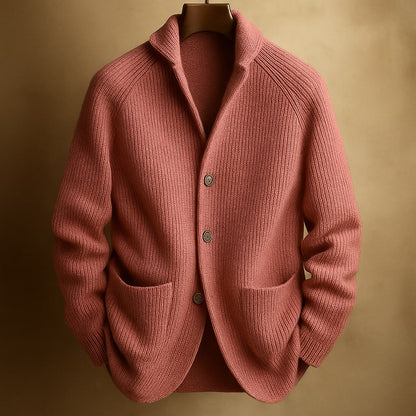 Gavrel | Textured Button Front Knit Blazer