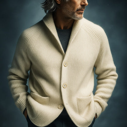 Gavrel | Textured Button Front Knit Blazer