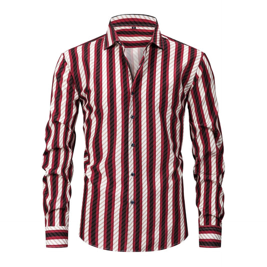 Zyvander | Casual Vertical Stripe Shirt