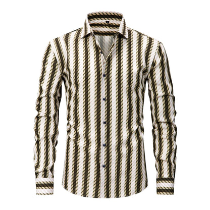 Zyvander | Casual Vertical Stripe Shirt