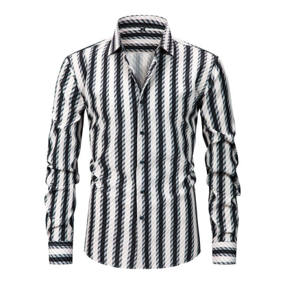 Zyvander | Casual Vertical Stripe Shirt