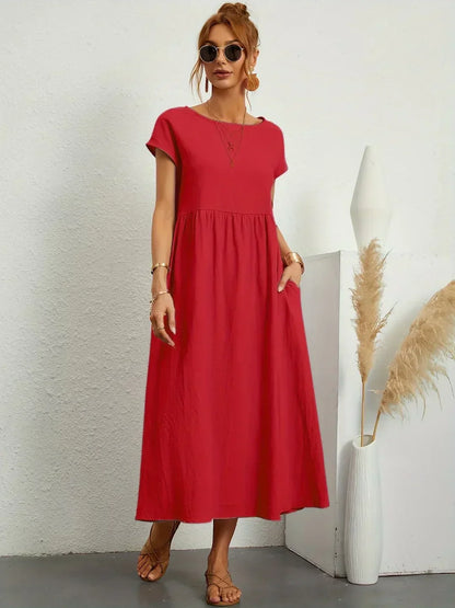 Lucienne | Relaxed Fit Pocket Maxi Dress