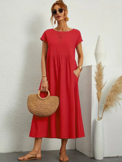 Lucienne | Relaxed Fit Pocket Maxi Dress