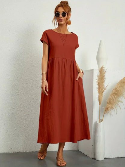 Lucienne | Relaxed Fit Pocket Maxi Dress