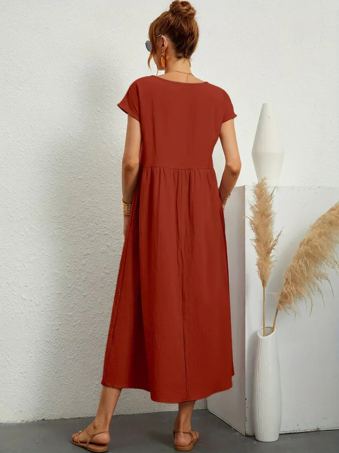 Lucienne | Relaxed Fit Pocket Maxi Dress