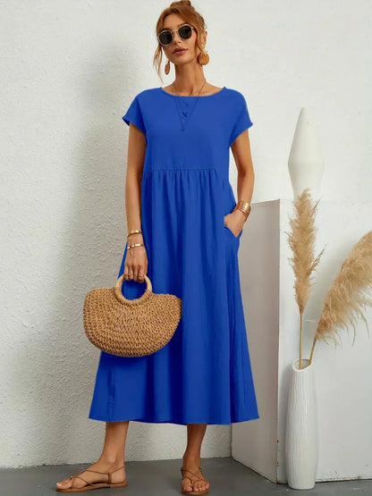 Lucienne | Relaxed Fit Pocket Maxi Dress