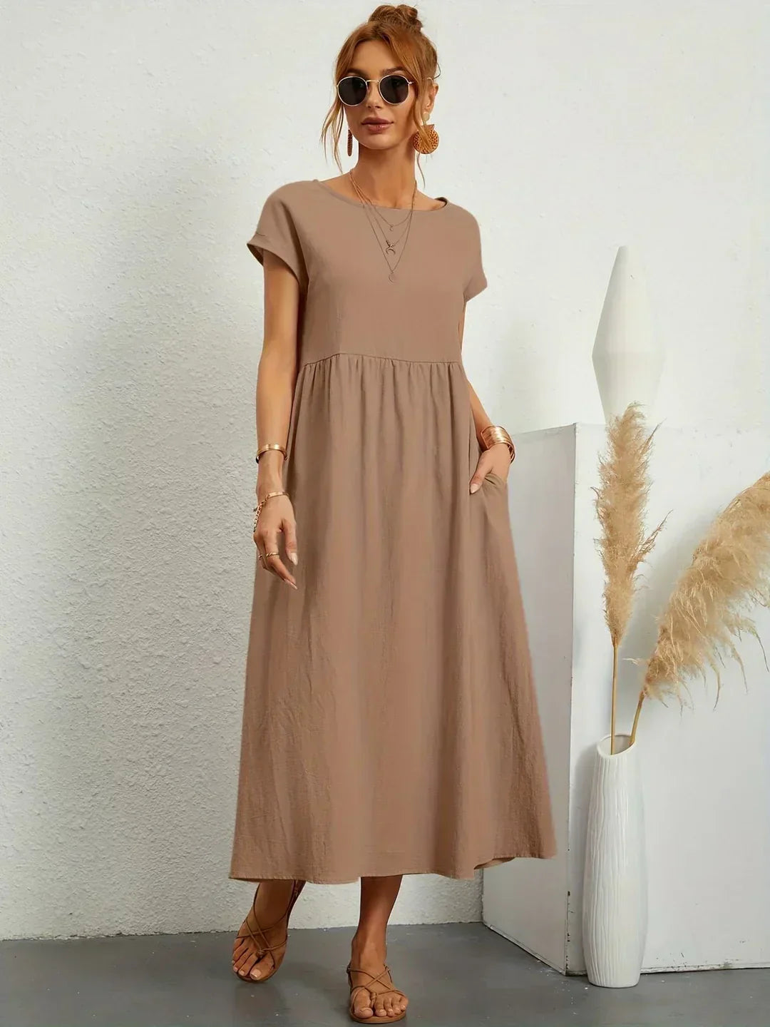Lucienne | Relaxed Fit Pocket Maxi Dress