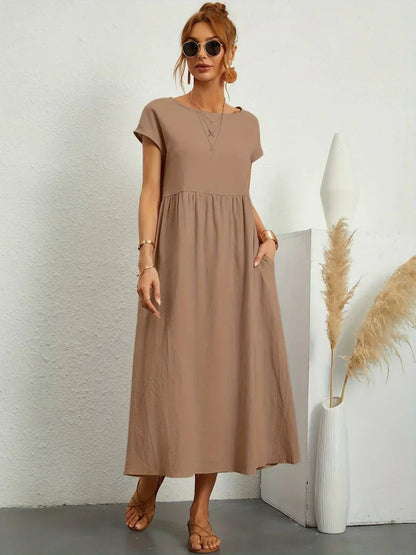 Lucienne | Relaxed Fit Pocket Maxi Dress