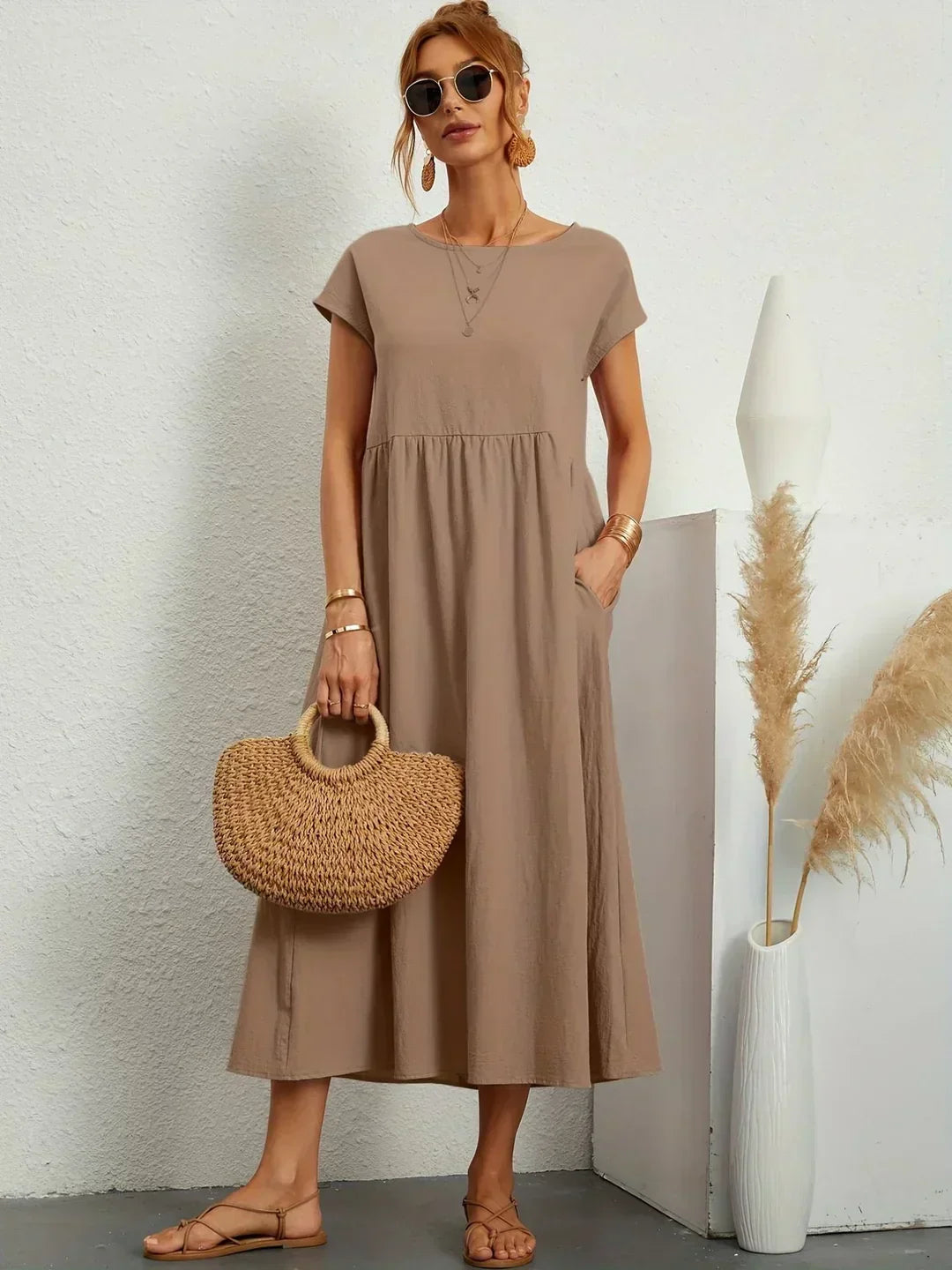 Lucienne | Relaxed Fit Pocket Maxi Dress
