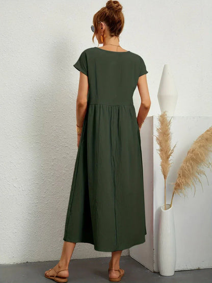 Lucienne | Relaxed Fit Pocket Maxi Dress