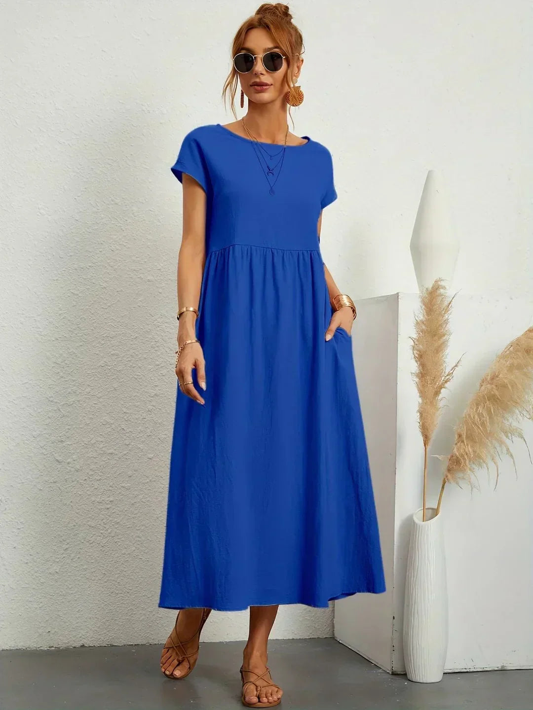 Lucienne | Relaxed Fit Pocket Maxi Dress