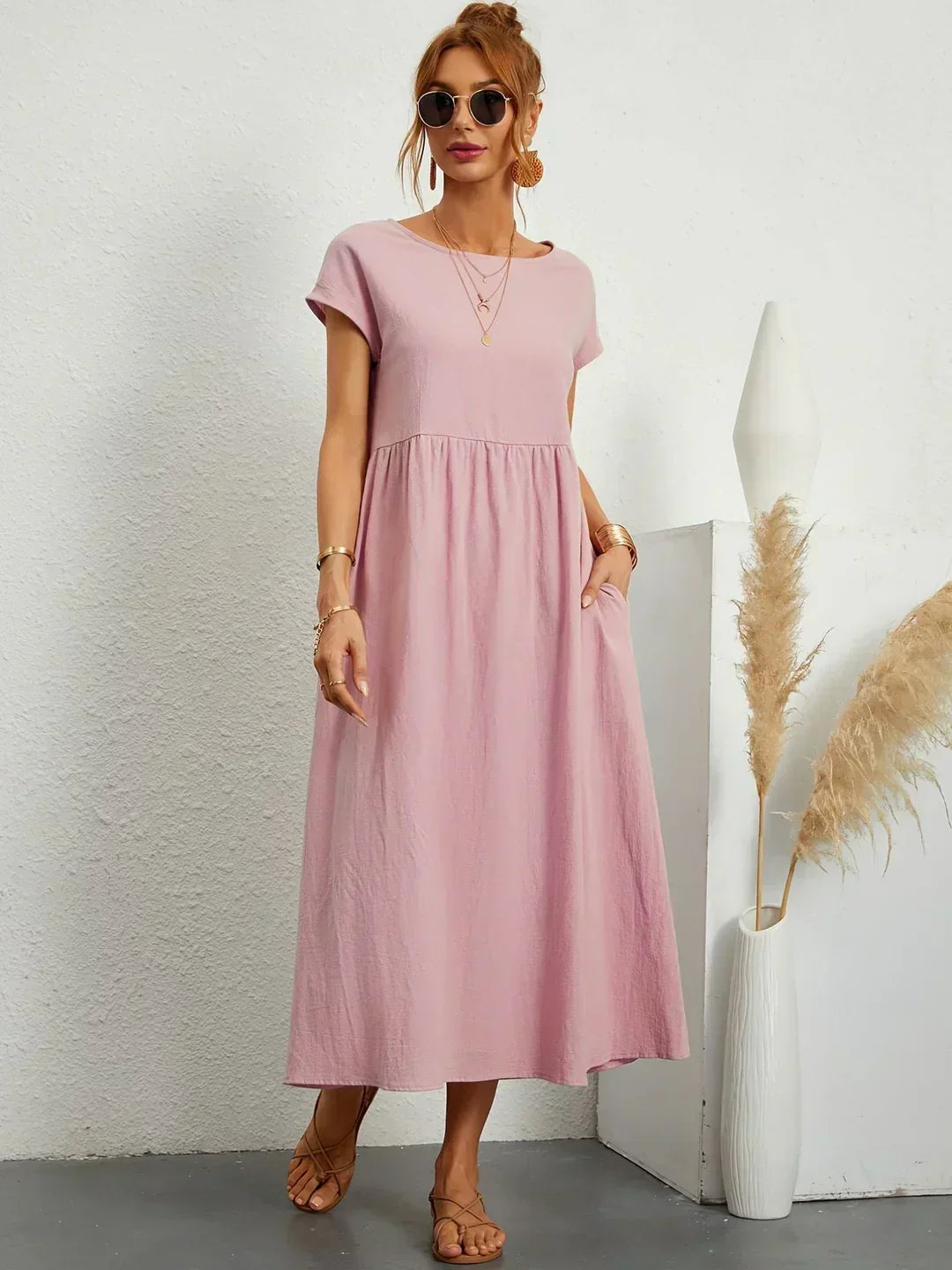 Lucienne | Relaxed Fit Pocket Maxi Dress