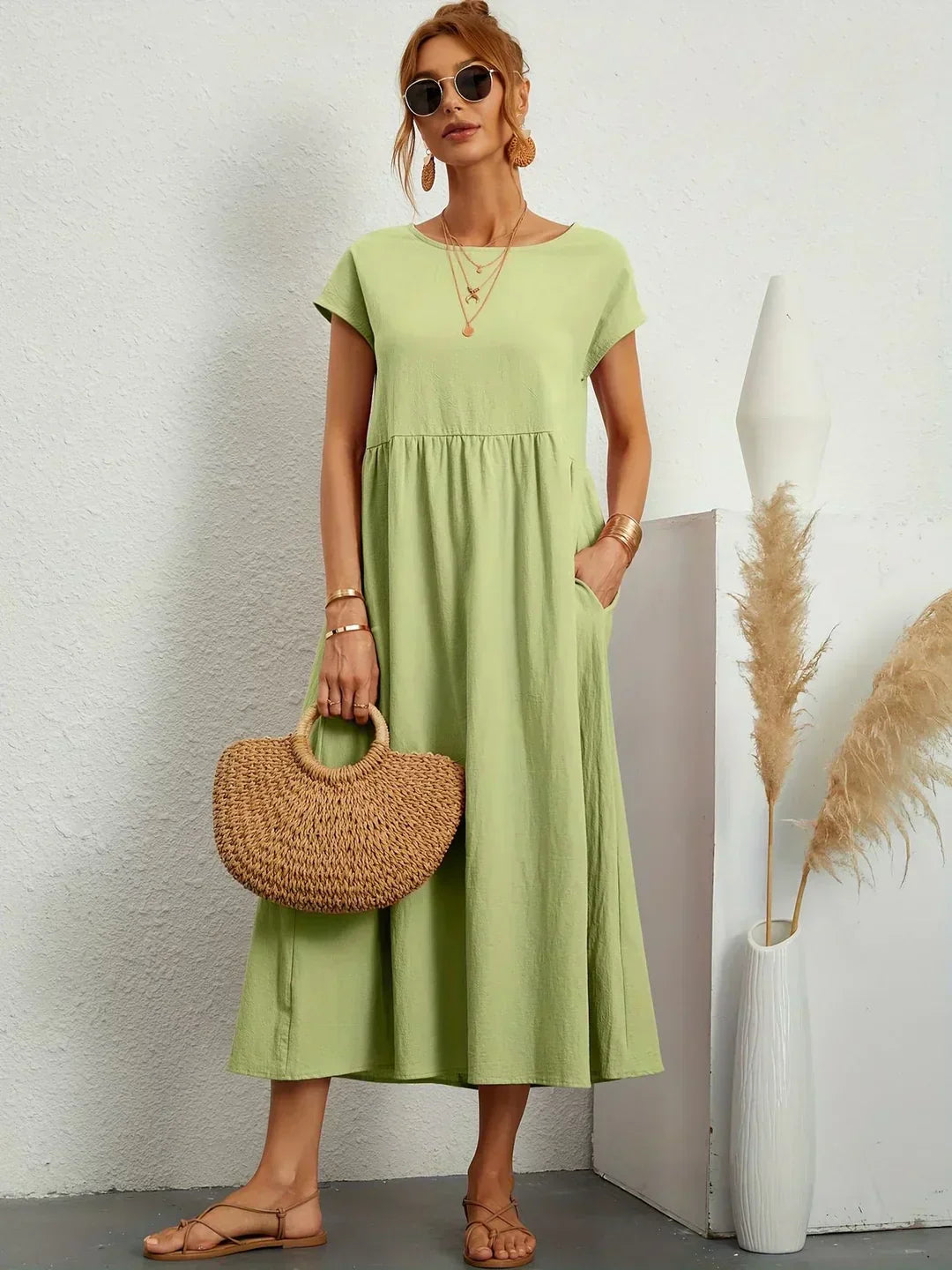 Lucienne | Relaxed Fit Pocket Maxi Dress