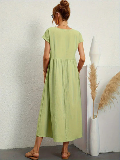 Lucienne | Relaxed Fit Pocket Maxi Dress