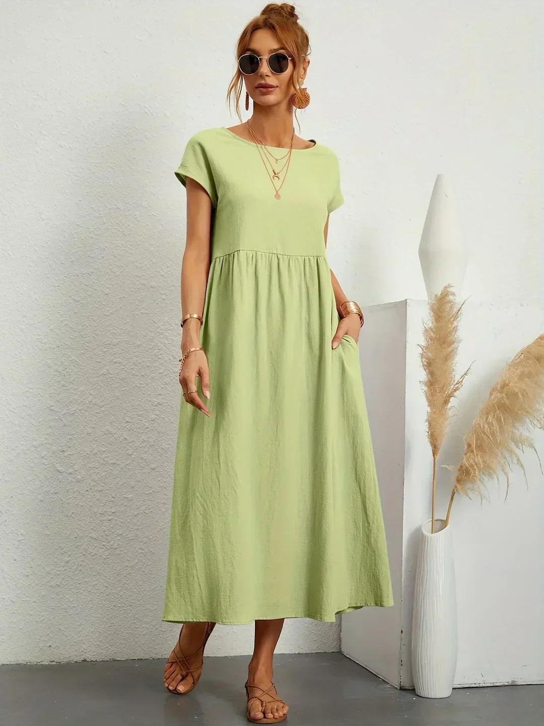 Lucienne | Relaxed Fit Pocket Maxi Dress